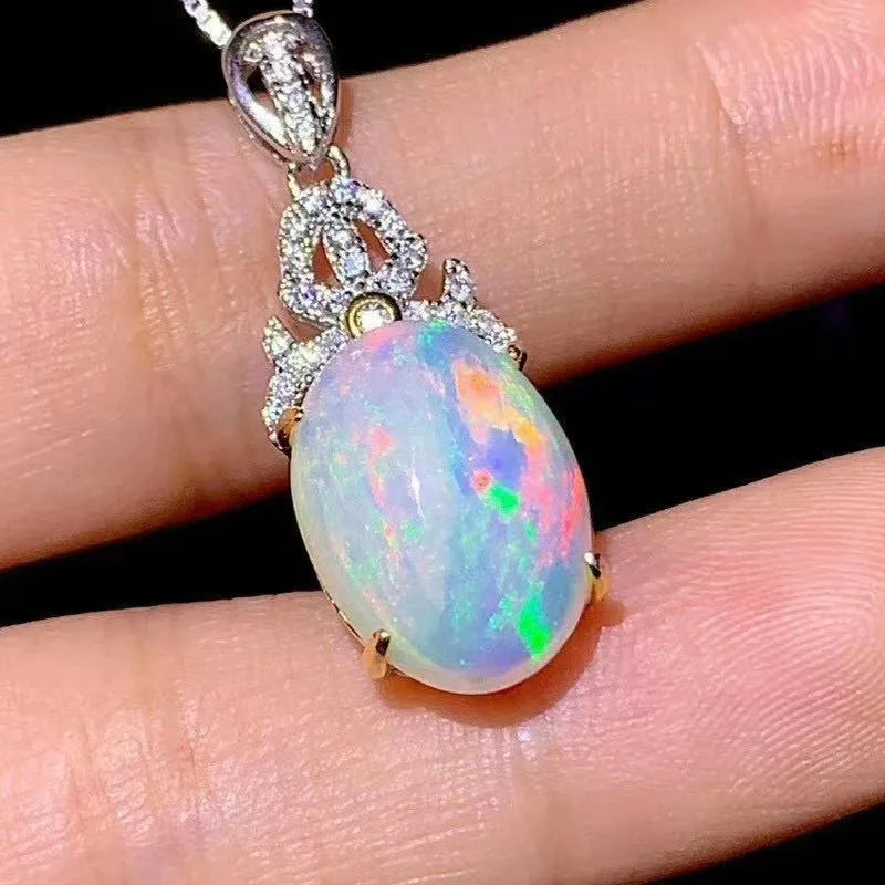 Vexaroa Natural Opal Pendant | Australian Color Change 925 Silver