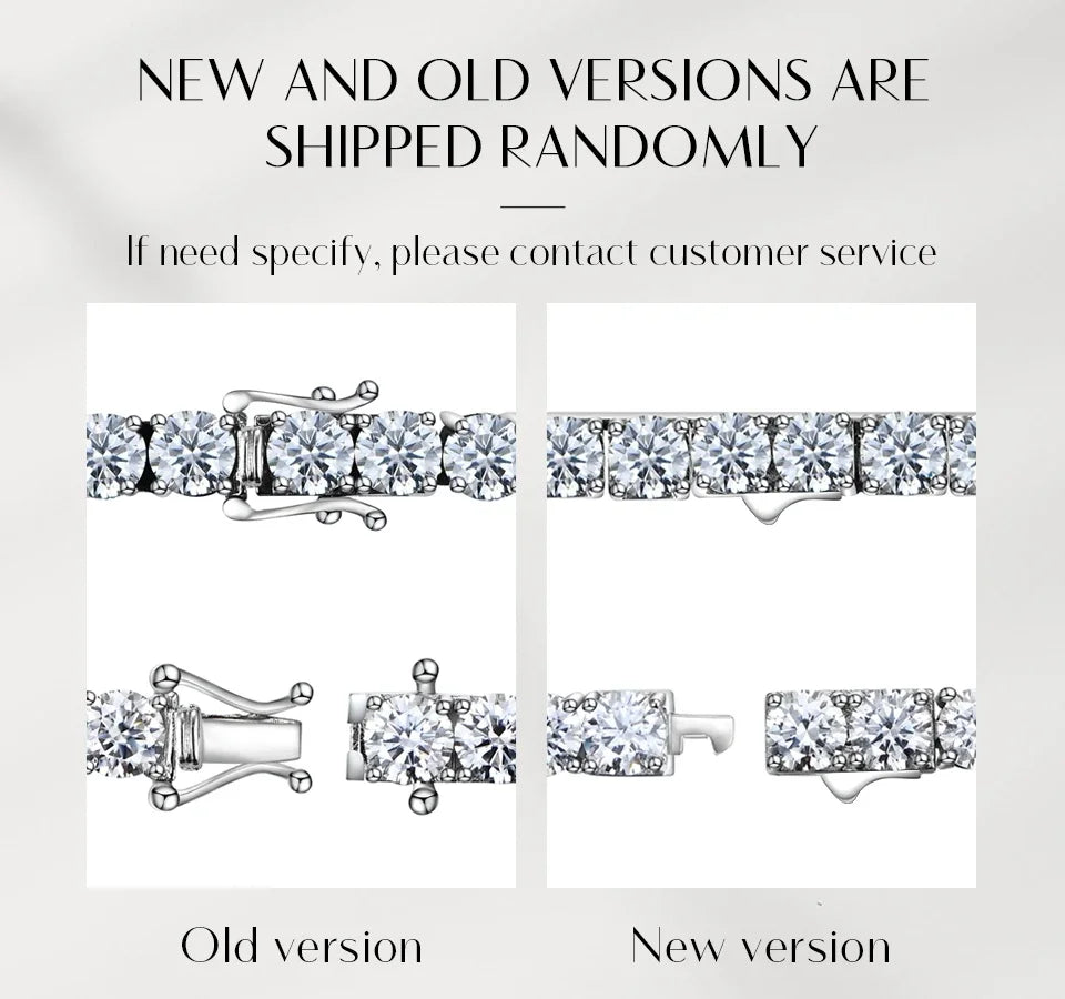 Comparison of old and new versions of a diamond earring on a white background.