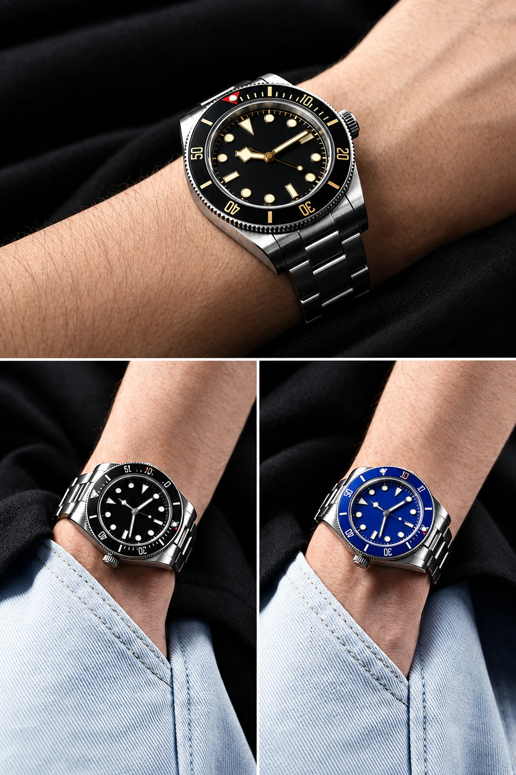 San Martin 40mm BB58 Retro Luxury Diver Watch Automatic Mechanical Watches For Men Sapphire Luminous 20Bar Reloj SN0008