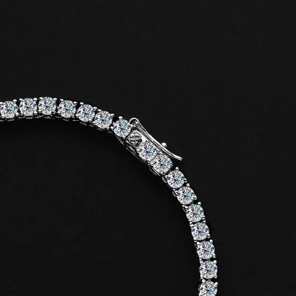Diamond bracelet on a black background