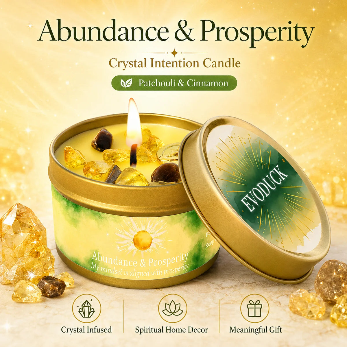 Vexaroa lavender eucalyptus crystal candle set - image 14