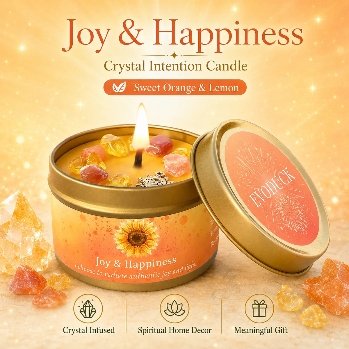 Vexaroa lavender eucalyptus crystal candle set - image 10