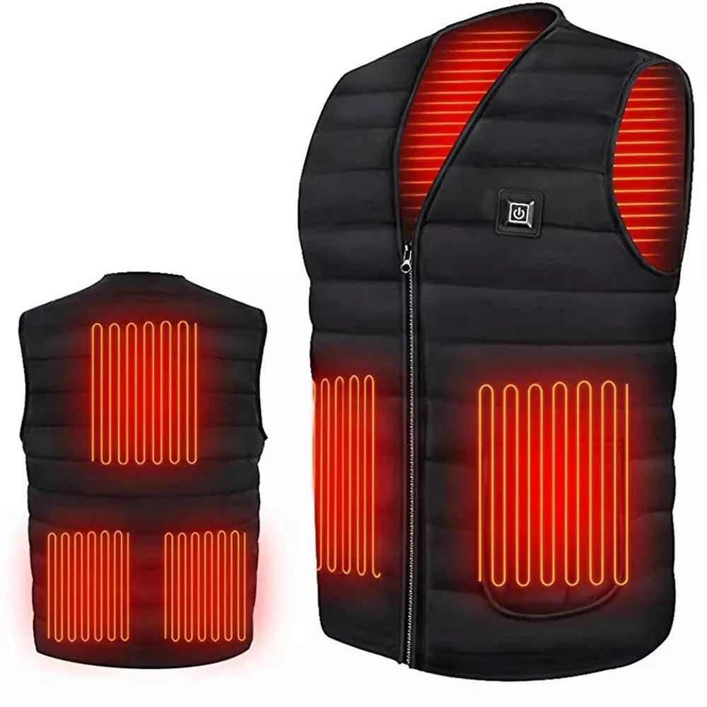 Vexaroa heated thermal V-neck vest - product gallery image 2