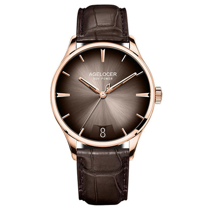 Original Budapest Watch Steel Strap Men's Business Dress Big Calendar Automatic Mechanical Watch Birthday Gift for Men