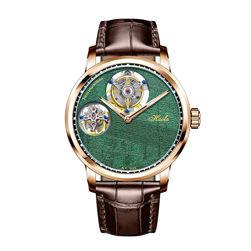 Double Flying Tourbillon Sapphire Watch 43mm | Vexaroa