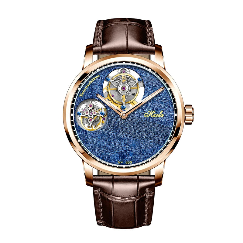 Double Flying Tourbillon Sapphire Watch 43mm | Vexaroa