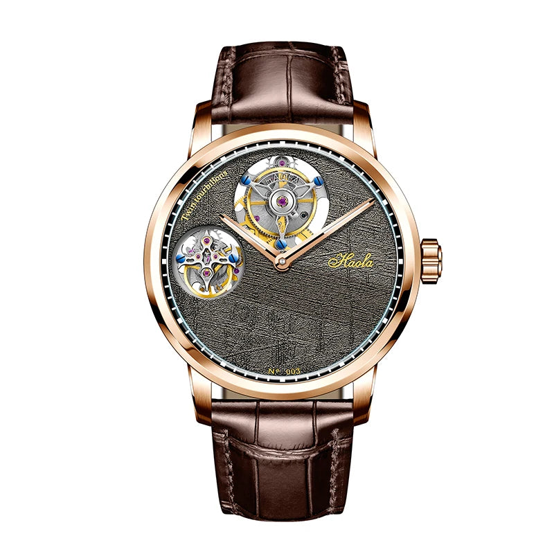 Double Flying Tourbillon Sapphire Watch 43mm | Vexaroa