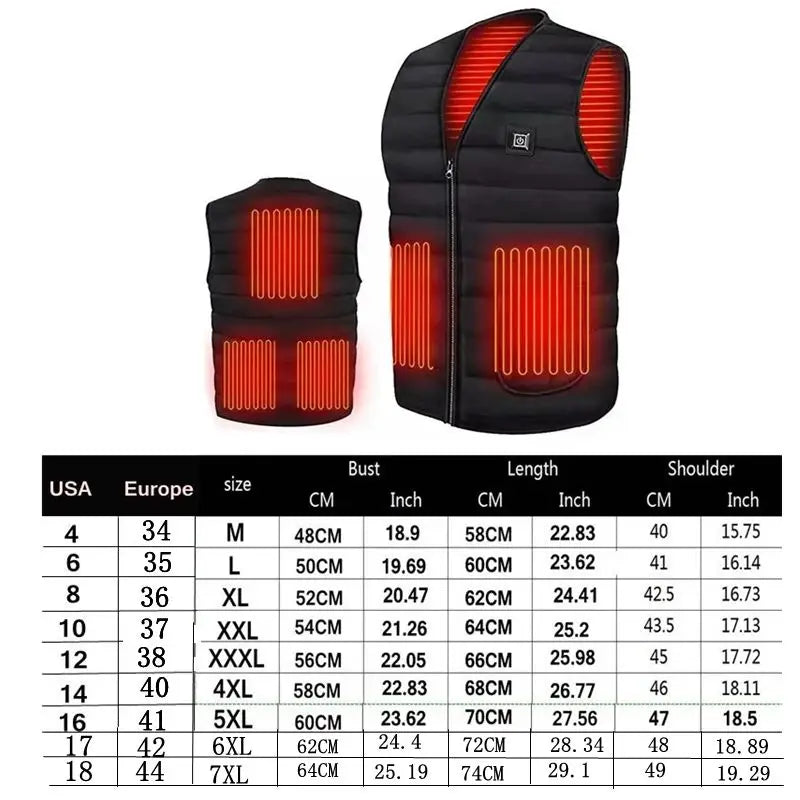 Vexaroa heated thermal V-neck vest - product gallery image 5