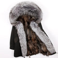 Fox Fur Collar Women's Winter Parka Coat | Vexaroa