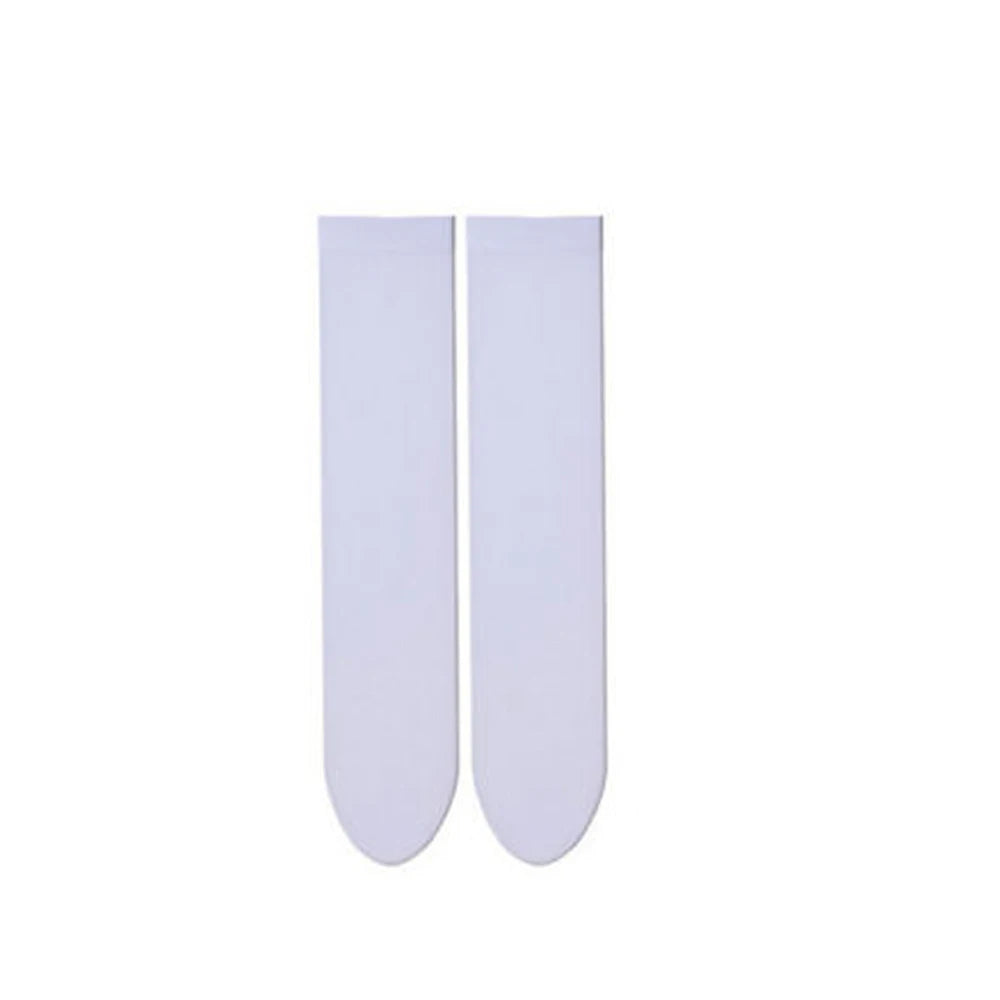 Solid Color Stocking Sexy Black White Long Stocks Over-the-calf Socks Lolita JK Cosplay Socks Women's Hosiery Thigh Stockings