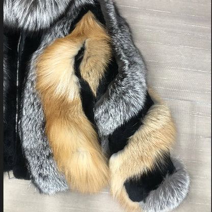 Women's Real Fox Fur Winter Jacket – Vexaro