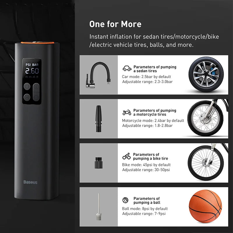 Vexaroa 12V Portable Digital Tire Inflator