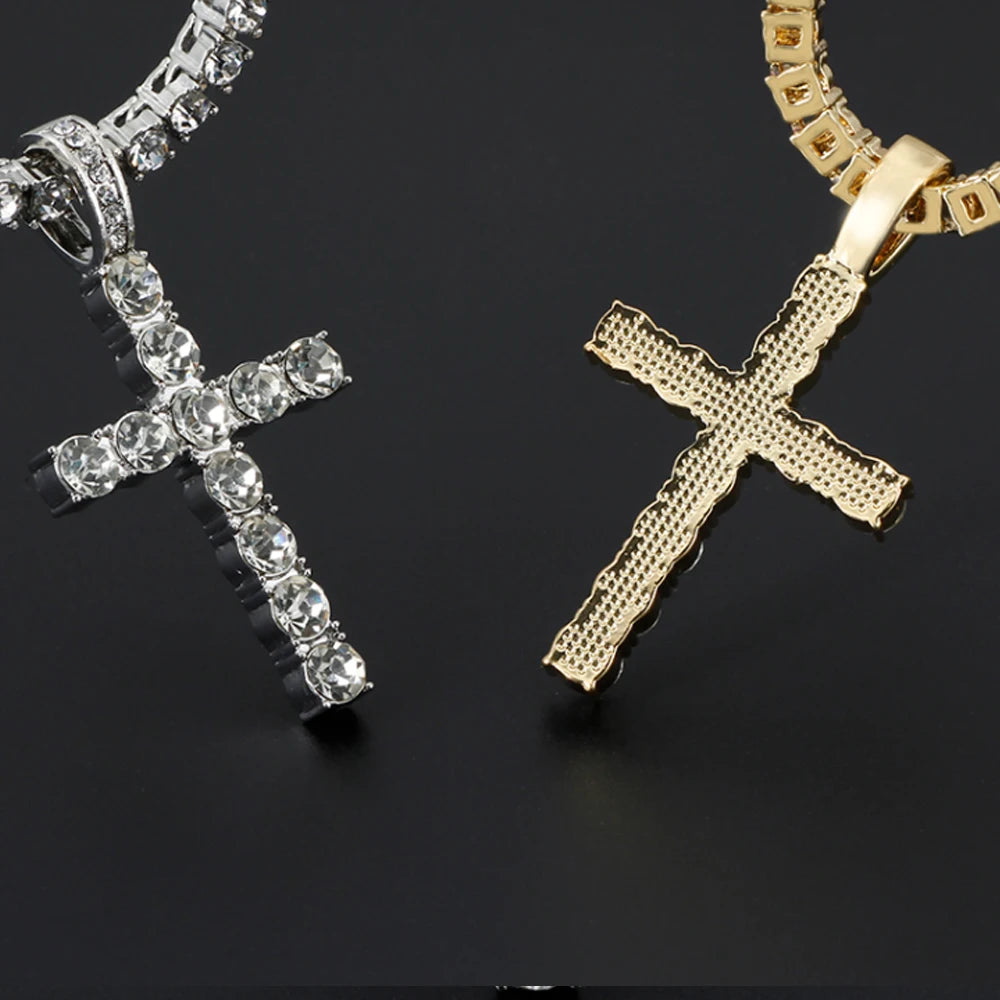 Vexaroa Cross Pendant Tennis Chain Necklace — Vexaroa product image 4