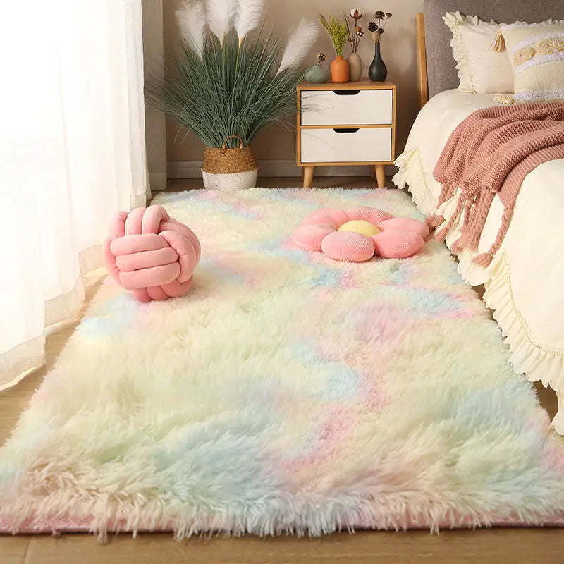 Washable Long Hair Carpet Living Room Coffee Table Fluffy Large Rugs 160x230 Girl Bedroom Thick Carpets In Door Non-slip Mats