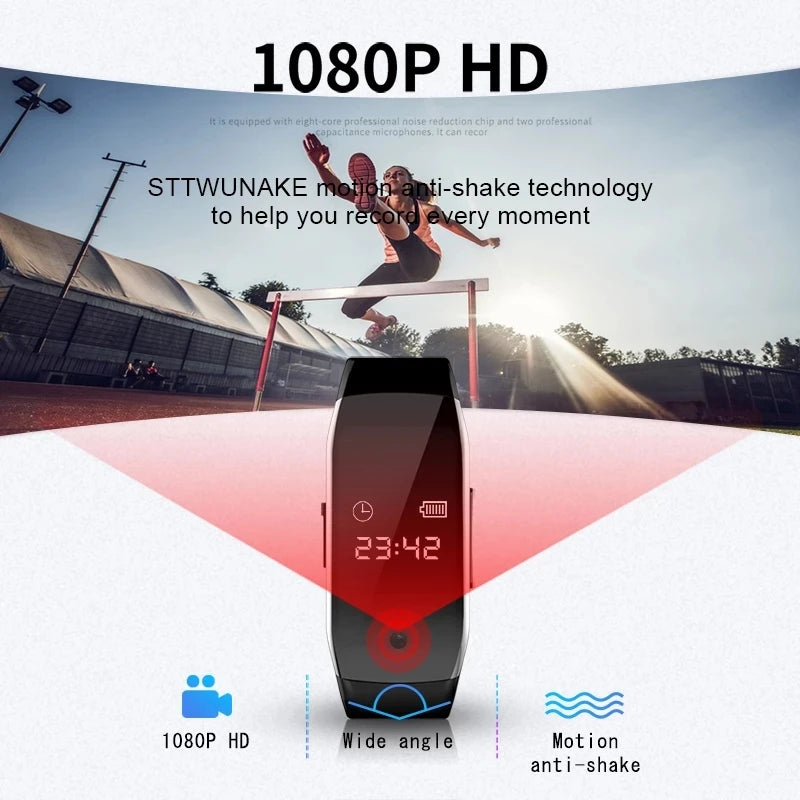 Vexaroa 1080P Mini Camera Wristband Recorder