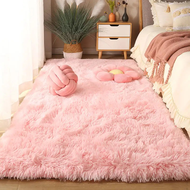 Washable Long Hair Carpet Living Room Coffee Table Fluffy Large Rugs 160x230 Girl Bedroom Thick Carpets In Door Non-slip Mats