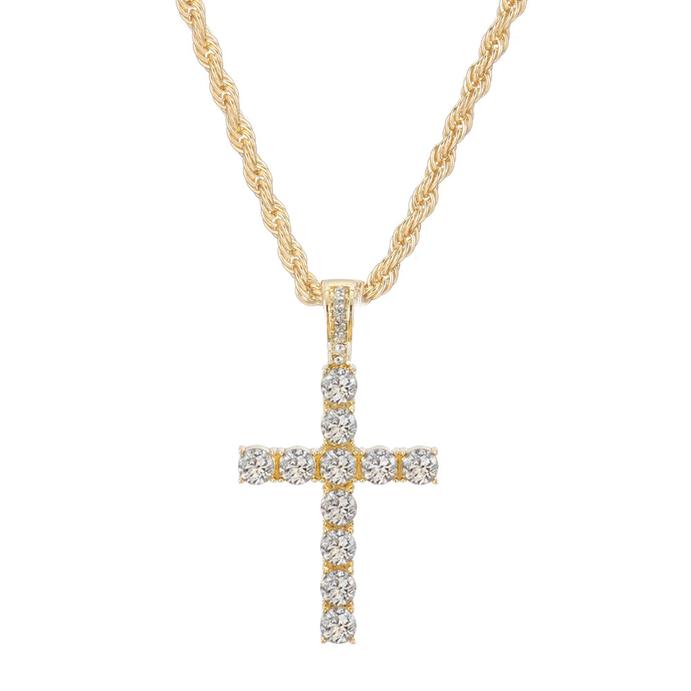Vexaroa Cross Pendant Tennis Chain Necklace — Vexaroa product image 45