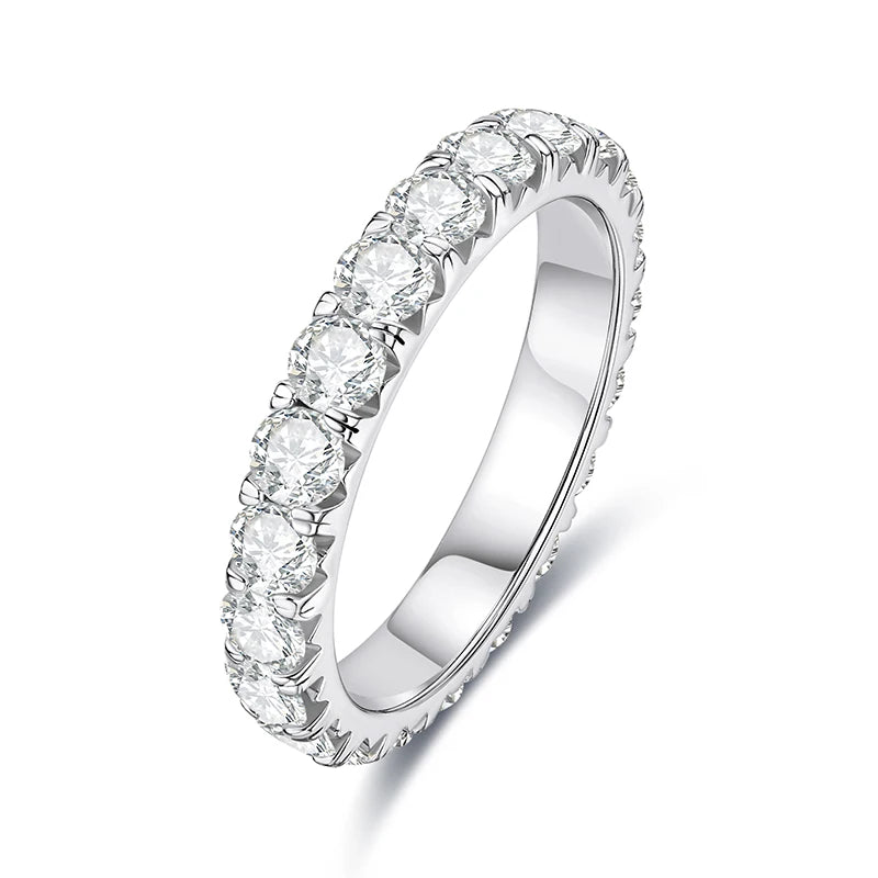 Vexaroa 3mm D-Colour Moissanite Wedding Band - product image 12