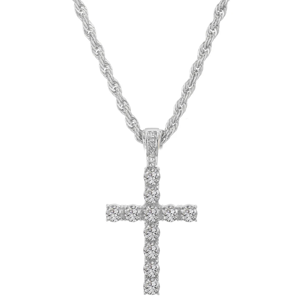 Vexaroa Cross Pendant Tennis Chain Necklace — Vexaroa product image 19