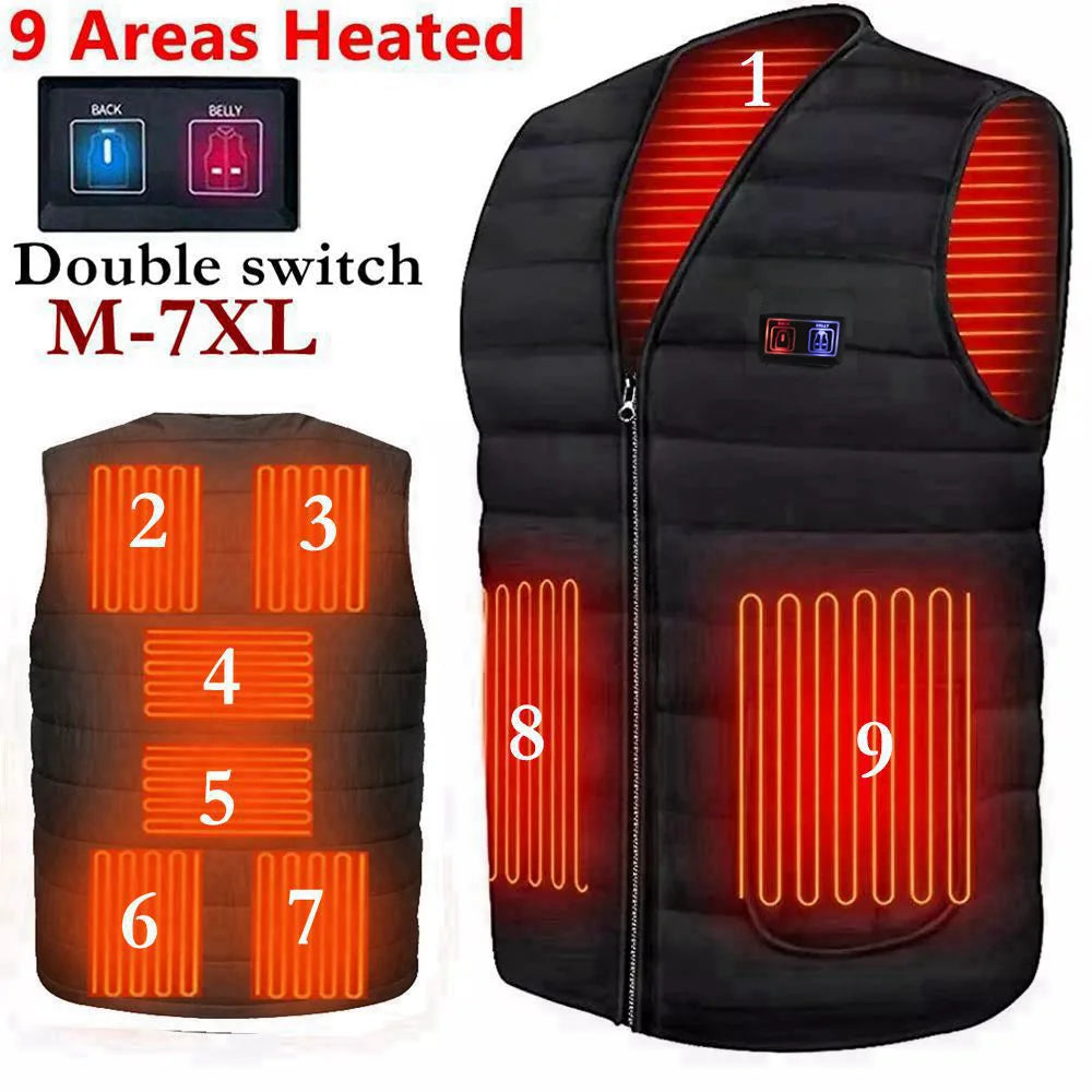 Vexaroa heated thermal V-neck vest