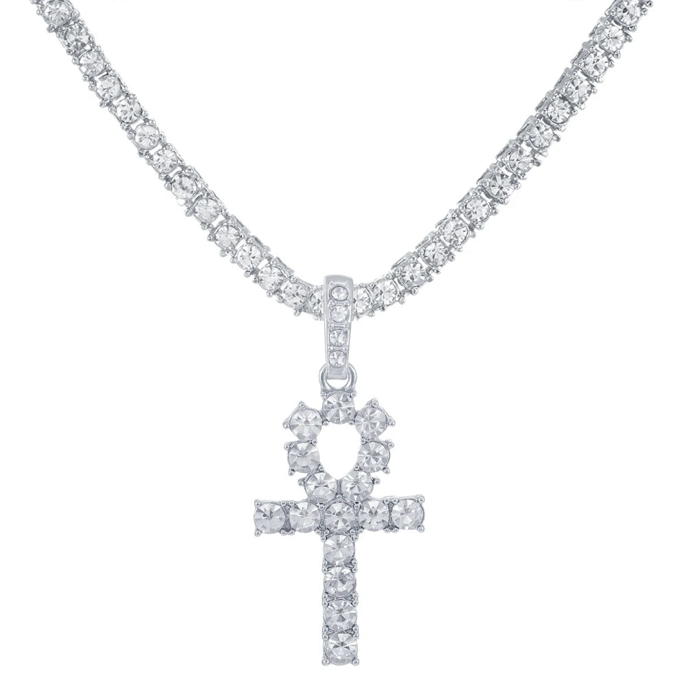 Vexaroa Cross Pendant Tennis Chain Necklace — Vexaroa product image 27