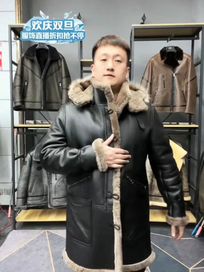Men's Sheepskin Shearling Pilot Coat – Vexaro