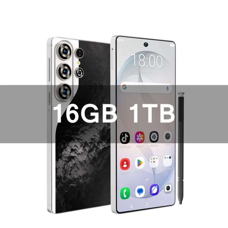 S26 Ultra Celulares Android Moblie Smartphone Original 6.9 Inch Phones Global Version Unlocked 5G Dual Sim CellPhones AB25