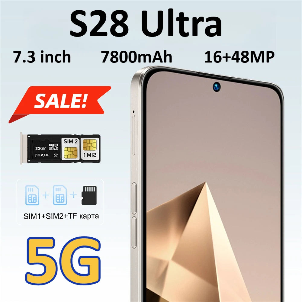 Vexaroa Global S28 Ultra Silicone Case 7.3" HD Android 5G