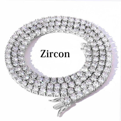 3/4/5mm Moissanite Tennis Necklace S925 Silver | Vexaro