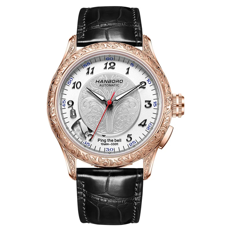 Vexaroa Men's 100M Automatic Alarm Watch with Sapphire