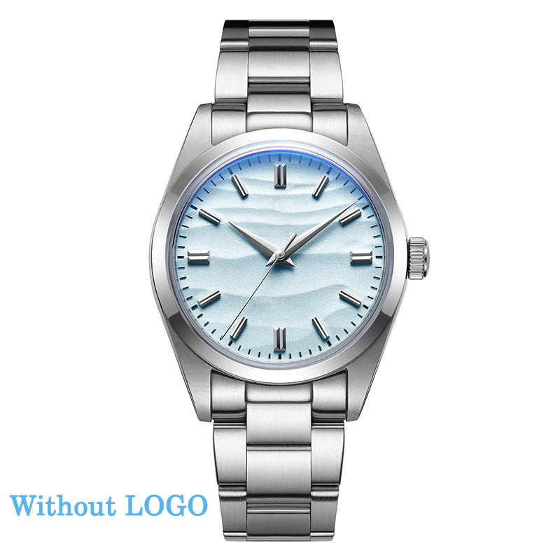 Vexaroa 36mm Quartz Dive Watch 10Bar Bubble Crystal Steel
