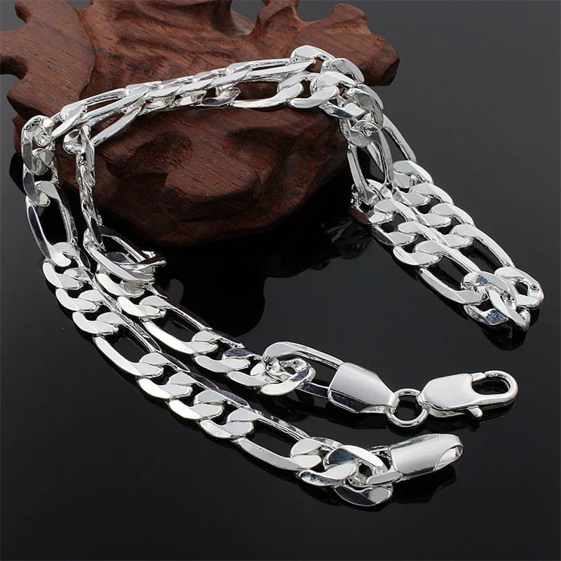 Vexaroa men's sterling silver chain necklace - product gallery image 5