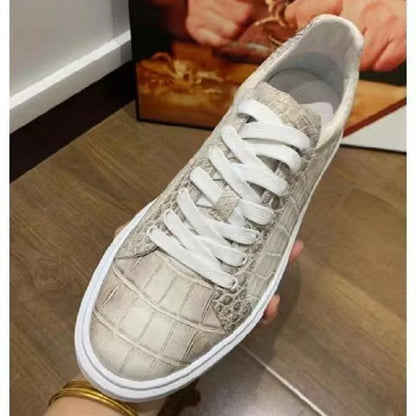 Men's Crocodile Leather Sneakers | Vexaro