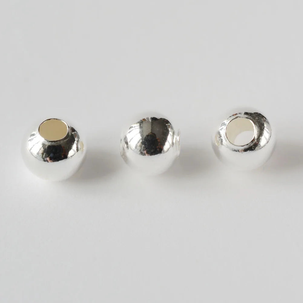 Vexaroa 925 sterling silver round spacer beads - view 4