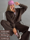 Vexaroa Women's Yellow Zip Hoodie & Trouser 2-Piece Tracksuit