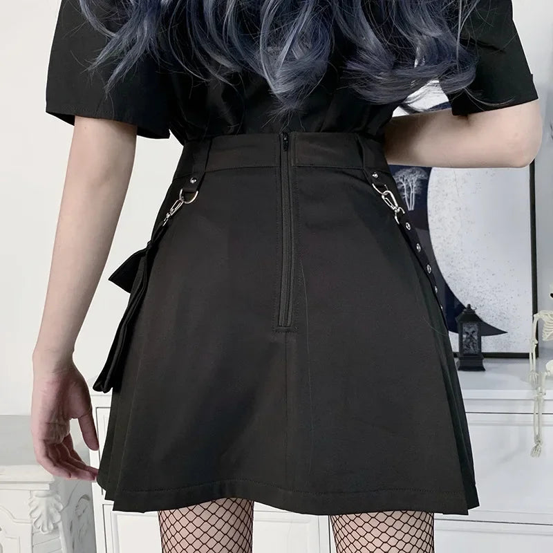 Vexaroa Mini Skirt – Bandage High Waist Streetwear