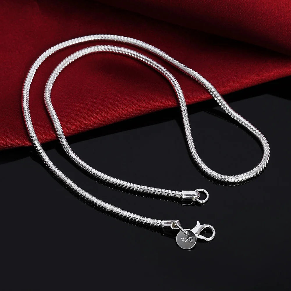 Vexaroa 925 sterling silver snake chain necklace - product gallery image 2