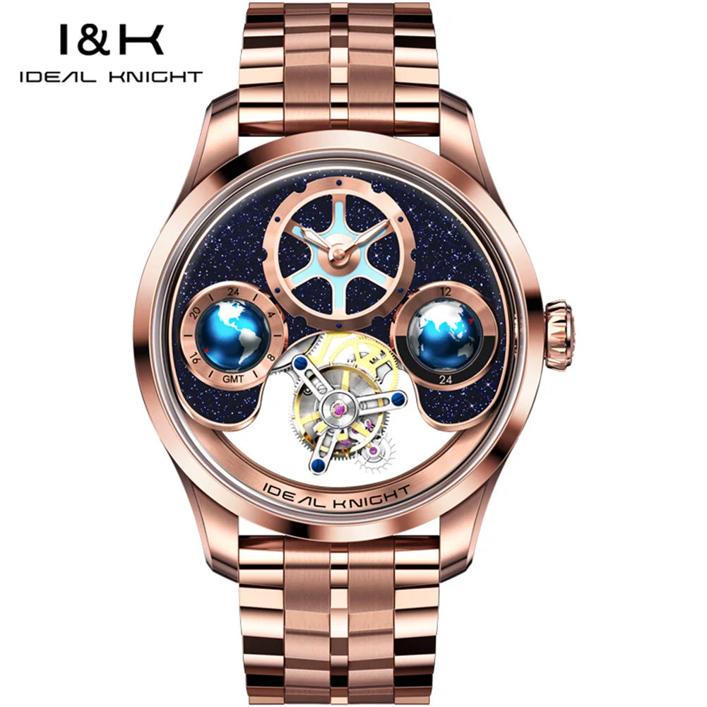 Tourbillon Watch Men 43mm Blue | Vexaro