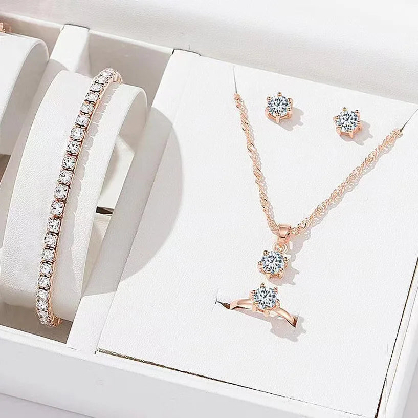Vexaroa Crystal Zirconia Five-Piece Jewelry Set — Vexaroa product image 7