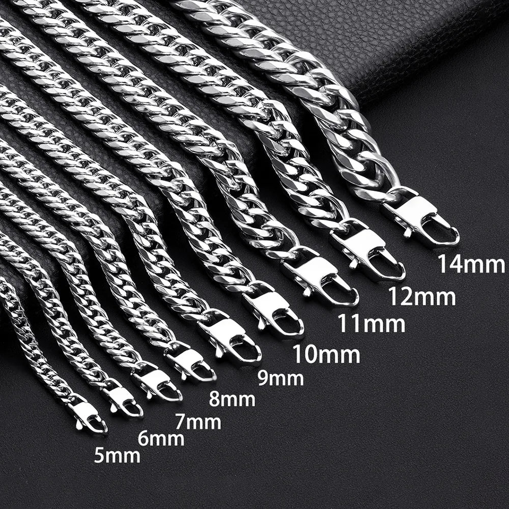 Vexaroa 316L Stainless Steel Cuban Link Necklace — Vexaroa product image 1