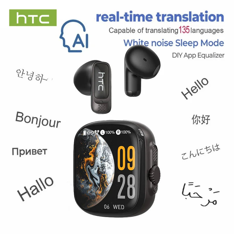 Vexaroa NE72 Open-Ear AI Translator Earbuds 135+ Languages