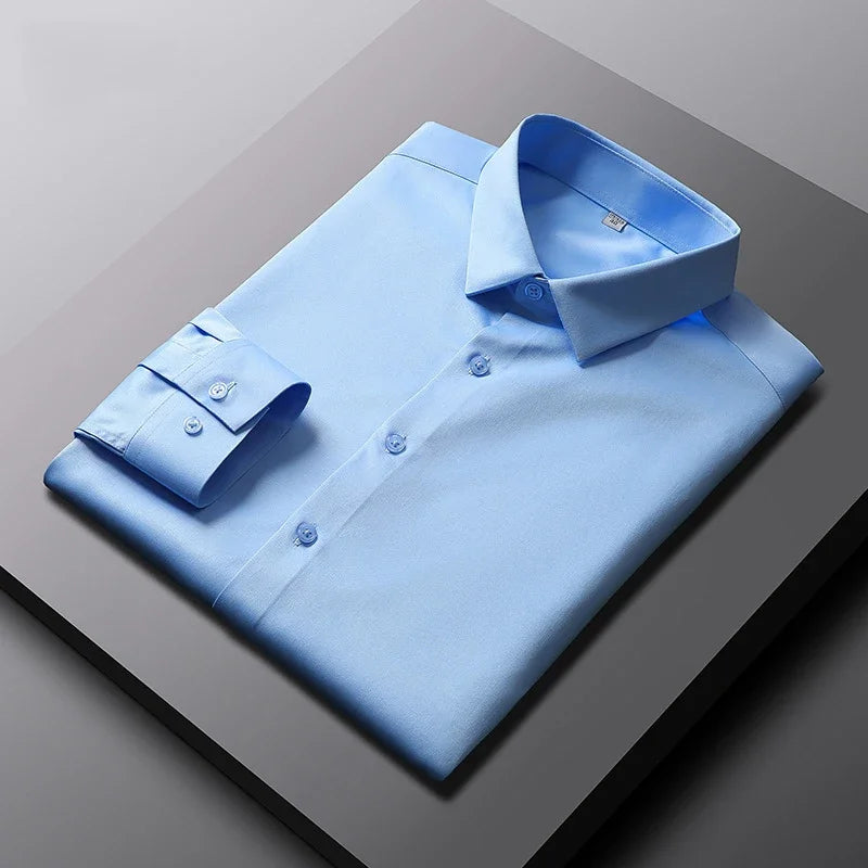 Vexaroa Men's Wrinkle-Resistant Business Shirt
