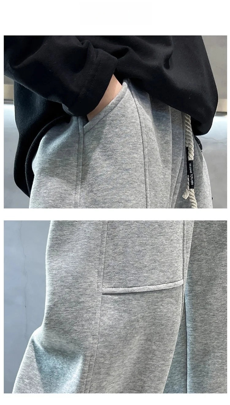 Vexaroa Boys' Black Elastic-Waist Sweatpants