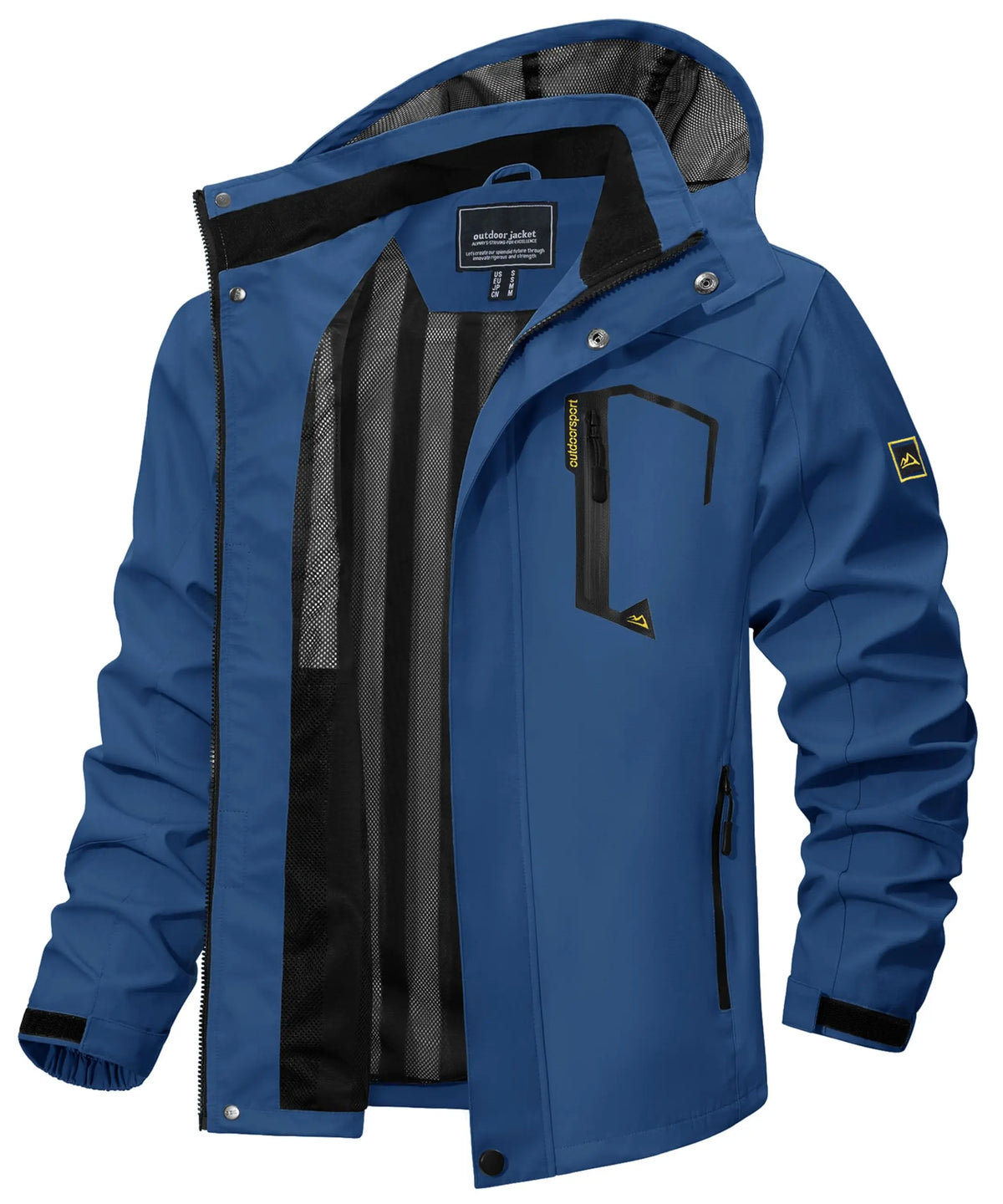 Vexaroa Men's Lightweight Mesh-Lined Rain Jacket