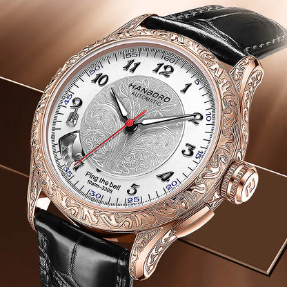 Vexaroa Men's 100M Automatic Alarm Watch with Sapphire