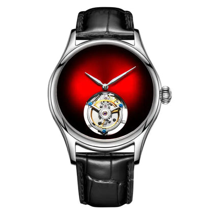 AESOP Top Brand Luxus-Uhr 100% authentisches Tourbillon Herrenuhrwerk mechanisch Saphirglas Skelettuhren für Herren