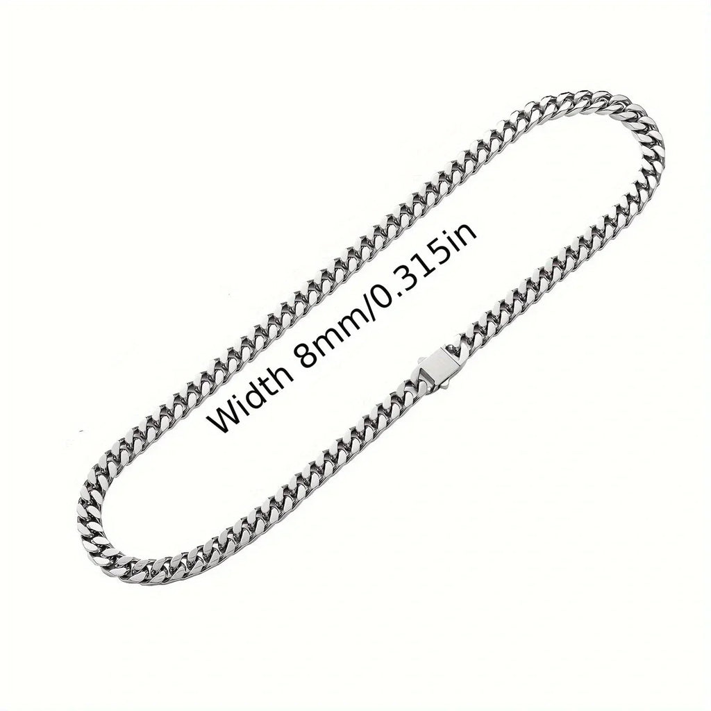 Vexaroa Gold-Tone Cuban Chain Necklace and Bracelet — Vexaroa product image 35