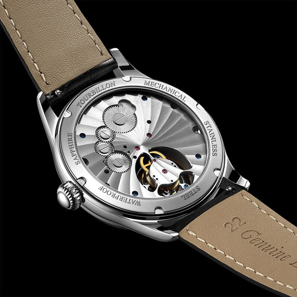 Vexaroa Flying Tourbillon Men's Watch – Skeleton Sapphire