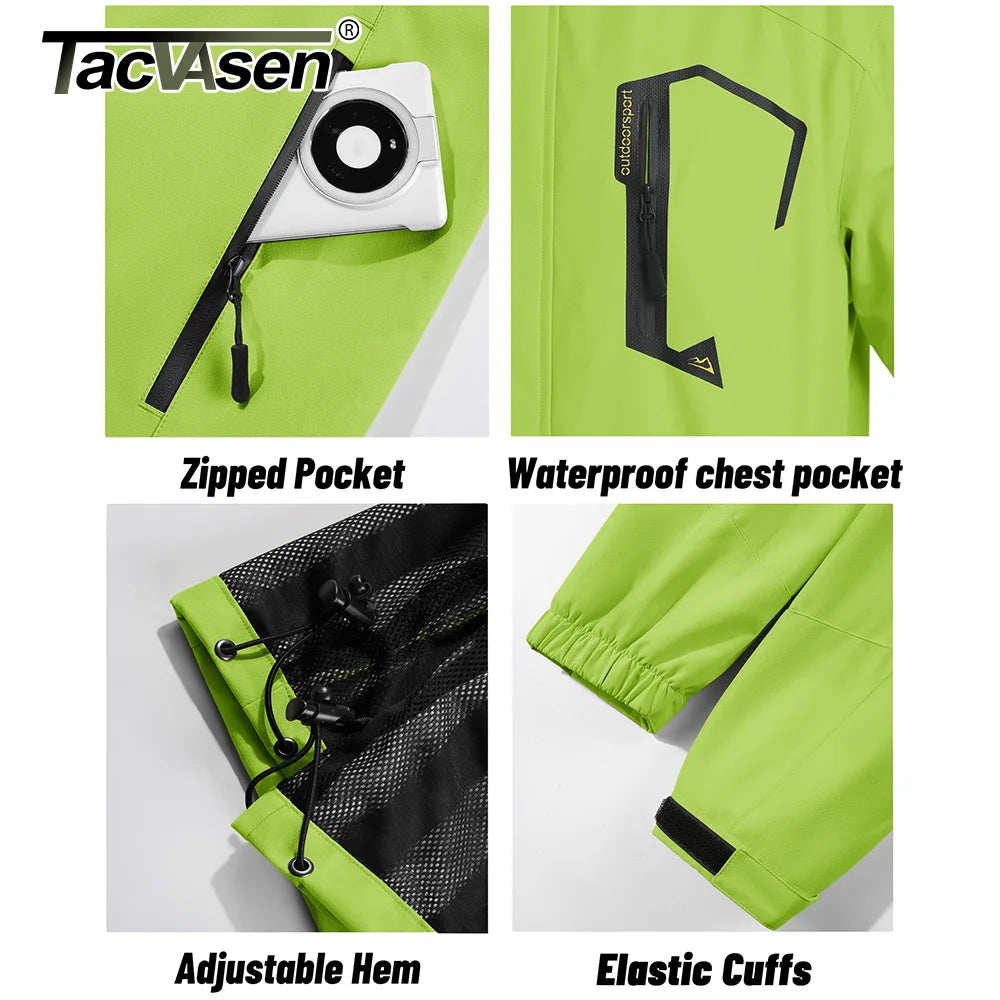 Vexaroa Men's Lightweight Mesh-Lined Rain Jacket