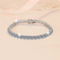 Platinum Moissanite Tennis Bracelet 3/4/5mm | Vexaroa